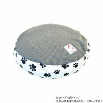 遠赤技研 ペット用 テラペットベッドカバー丸型 足あと柄 Lサイズ