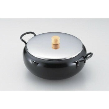 Ih/Gas Compatible - イエローライン　IH対応両手天ぷら鍋26cm(蓋付)　YL-IH26WF