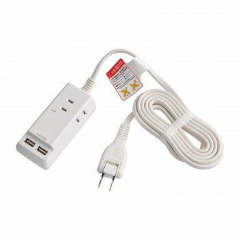 耐雷USBコード付きタップ　2.5m WL-2225SU