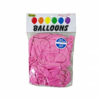 Hi-Delight�@BALLOONS�@�S�����D�@�X�^��� �[�h 30cm�@�P�F 50�� �s���N�@ 11305 06