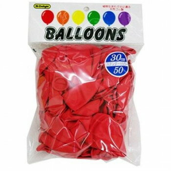 Hi-Delight�@BALLOONS�@�S�����D�@�X�^��� �[�h 30cm�@�P�F 50�� ���b�h 11305 07
