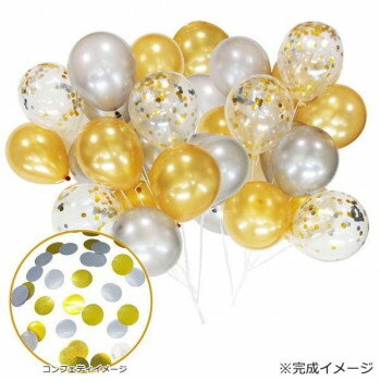 Hi-Delight�@�o���[���f�R�Z�b�gDX�@�o���[��30��(�X�y�A�o���[���t��) �S�[���h�V���o�[ B1255