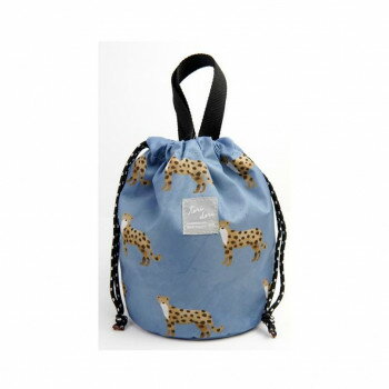 フレンズヒル 巾着バッグ サバンナ ブルー KS-192-524