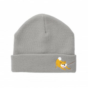 Knit Hat - フレンズヒル 刺繍ニット帽 シバイヤイヤニット グレイ YW-306-501