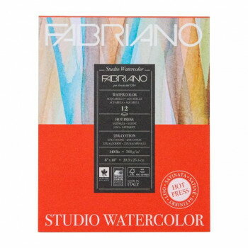 ファブリアーノ ボタニカル 水彩紙 細目 FSP-20.3×25.4