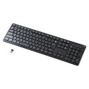 サンワサプライ ワイヤレス静音キーボード 2.4GHzワイヤレス テンキーあり SKB-WL37BK