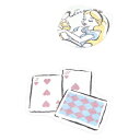 トイレ2点セット(洗浄・暖房便座用フタカバー&トイレマット) ディズニー アリス SB-557-D