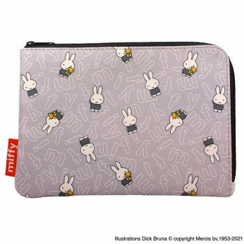 miffy ミッフィー マルチケース スリムタイプ グレー Y-13072