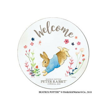 ユーパワー ピーターラビット 木製ウェルカムボード「ジャンピングピーター」 PF-01573