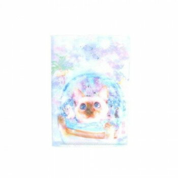 とことこサーカス A6クリアファイル 猫/ネコ 「スノードームのおともだち」 3枚セット ST-CFA6-003
