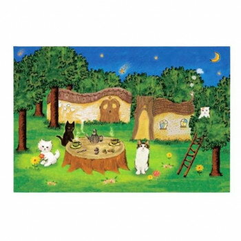 とことこサーカス ポストカード 猫/ネコ 「森のお茶会」 5枚セット ST-PC-001