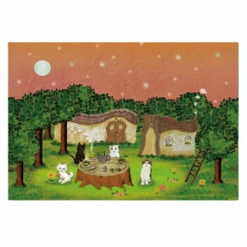 とことこサーカス ポストカード 猫/ネコ 「森のお茶会夕暮れ」 5枚セット ST-PC-006