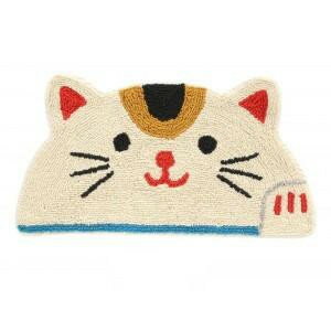 マット セミサークル アニマル 招き猫 14218873101
