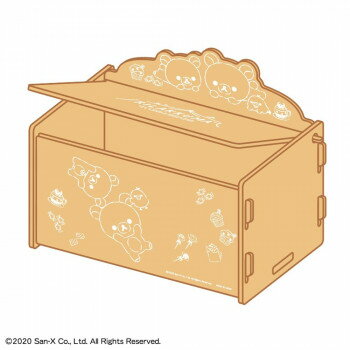 リラックマ 簡単組立 ふた付収納ボックス(パジャマパーティ) RK1504