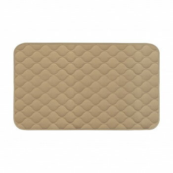 オカトー mocchin(モッチン) ひんやり冷感インテリアマット 48×80cm ベージュ 1973