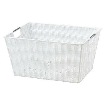 おすすめ耐水性のあるPE製なので、ランドリーバスケットとしても使いやすい。サイズW42×D33.5×H21.5cm個装サイズ：44.0×35.0×23.0cm重量個装重量：330g素材・材質PE仕様カラー:ホワイト生産国中国fk094igrjs