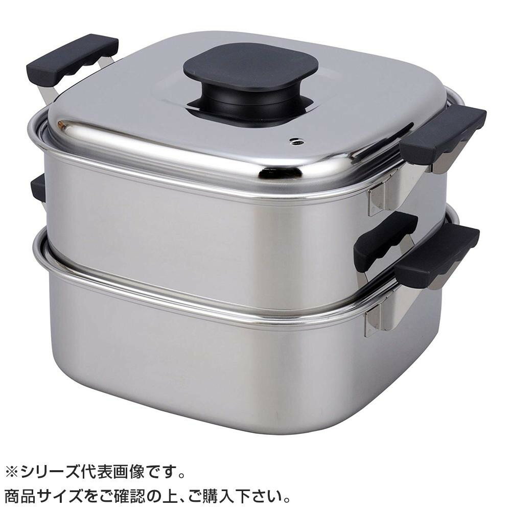 PE 18-0角蒸器 2段 29cm 045033