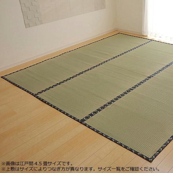 Rakuten - 純国産 い草 上敷き カーペット 糸引織 『梅花』 江戸間4.5畳(約261×261cm) 1105134