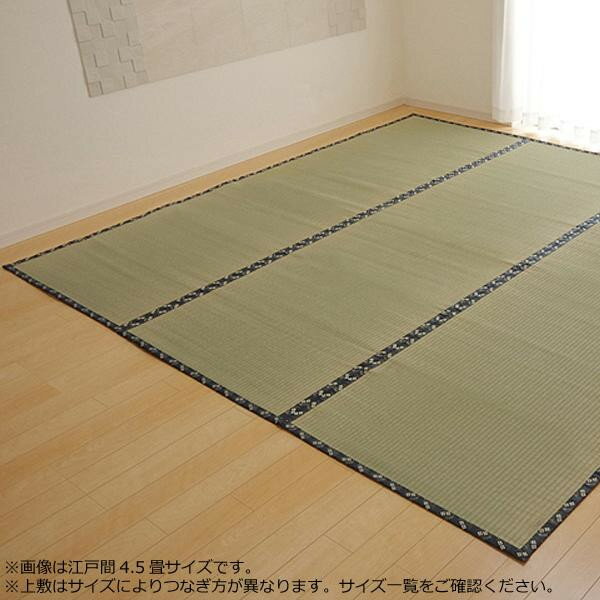 Patterned - 純国産 い草 上敷き カーペット 糸引織 『梅花』 本間2畳(約191×191cm) 1105182