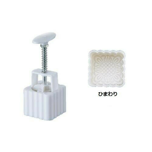 PC月餅抜型 1ヶ取 角型 ひまわり 376063