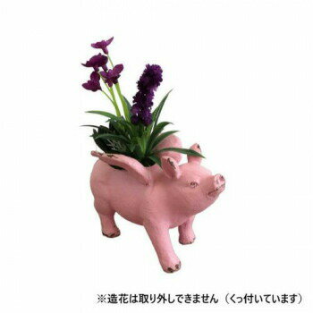 置物 ブタエンジェル アレンジフラワー 1512TWO002(3.0)