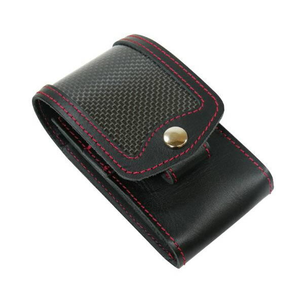 ペンギン シガレットケース カーボン＆レザーシガレットケース RDステッチ