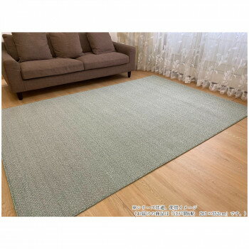 Mats - PS-700　ループパイルカーペット　抗菌・防ダニ・防炎・防汚・撥水・床暖対応 グリーン 江戸間6帖　261×352