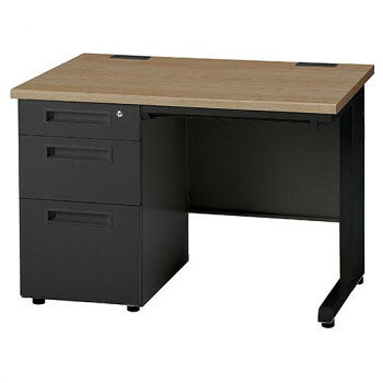 Office - 井上金庫販売 オフィス用テーブル W1000 3段左袖 B/ネオフォレスト GSD-B107-3L NFO