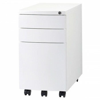 井上金庫販売 オフィス用 スリムワゴン ホワイト SCW-3 WH
