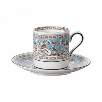 (B) ウェッジウッド 　フロレンティン TQ コーヒーカップ＆ソーサー (ボンド) Boxed　1058034