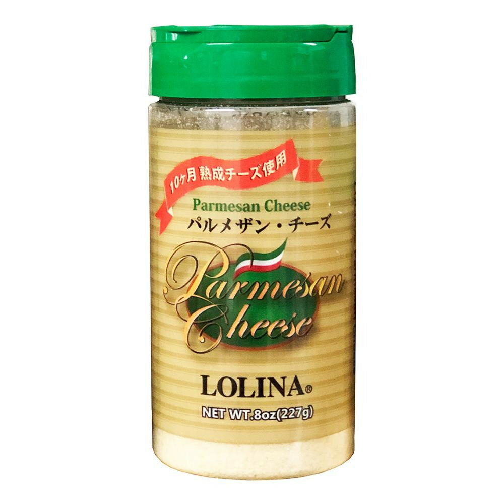 サラダやパスタなどに振りかけてどうぞ。新鮮なミルクを10か月以上熟成させた粉チーズです。内容量227gサイズ73×73×154mm個装サイズ：23.5×30×16.5cm重量個装重量：3680g仕様賞味期間：製造日より270日生産国アメリカ...