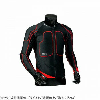 SDW-3059A プロテクターインナージャケット サマー (吸水速乾・抗菌) ブラック/レッド WL SDW3059A-WL