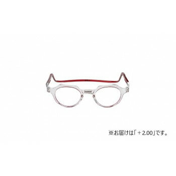 オーケー光学 老眼鏡クリックリーダー メトロ MTIR インサイドレッド+2.00
