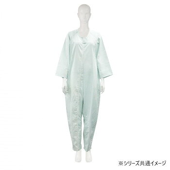 使いやすいシンプルなデザイン!ご本人では開けにくいアイデアホックを使用した介護用つなぎねまき。アイデアホックが表から見えないデザインを採用しています。縫い目が丈夫で、洗濯にも強い折り伏せ縫い。首元から右足首にかけて開き、股部分も開閉可能です。(※フドーねまきは、おむつ・おむつカバーを使用して着用することを想定しています。)※撮影状況や、お使いのモニター環境、パソコン設定などにより実際の商品の色味と異なって見える場合がございます。サイズ身長:170〜180cm、胸囲:104〜112cm、ヒップ:97〜105cm個装サイズ：42.0×28.0×33.0cm重量個装重量：525g素材・材質ポリエステル65%、綿35%仕様スリーシーズン対応生産国フィリピンfk094igrjs