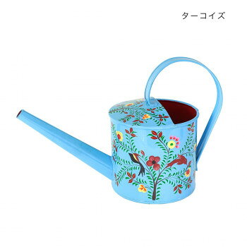 おすすめ存在感ある色彩豊かなペイントのアイアン製ジョウロ。目を惹く華やかなペイントは、お花にお水をあげるのが楽しくなります!ジョウロとしてはもちろん、お部屋に置けば華やかなインテリアに。カシミールペイントとは紙製の張子やステンレスに色鮮やかな色彩で植物や動物を描く、インド北部とパキスタン国境に位置するカシミール地方の伝統工芸です。サイズ約27.5×12.5×20cm個装サイズ：27.5×20×12.5cm重量個装重量：500g素材・材質アイアン生産国インドfk094igrjs