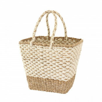 Tote Bag Type - バッグ ジュートシーグラス スクエアL ホワイト 13623550511