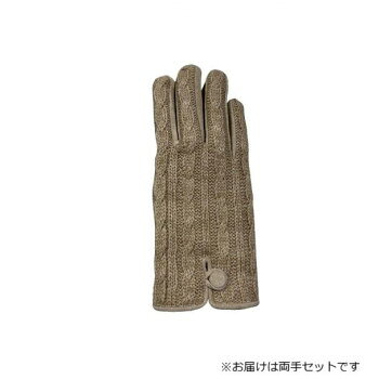 婦人用手袋 豚革コンビ手袋 22cm アイボリー(3) 001327321
