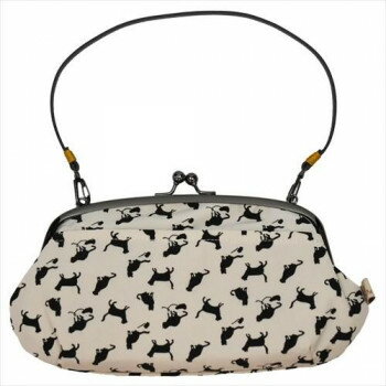 大西賢製販 Ripple がま口2WAY ショルダーバッグ ネコ ホワイト GA34-A021