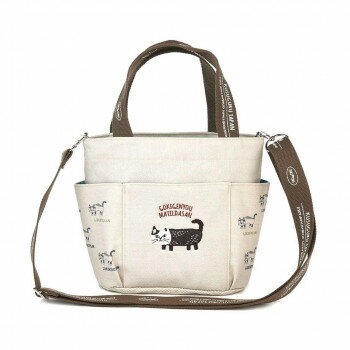 クスグルジャパン ごきげんようマチルダさん ショルダーミニトートバッグ ベージュ 25-8026