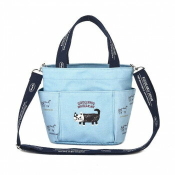 クスグルジャパン ごきげんようマチルダさん ショルダーミニトートバッグ ブルー 25-8026