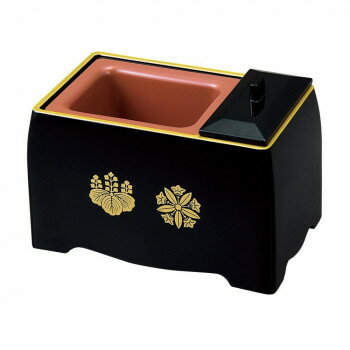incense Burners - 5寸香炉 黒(フチ金) 両山紋 3407000200721