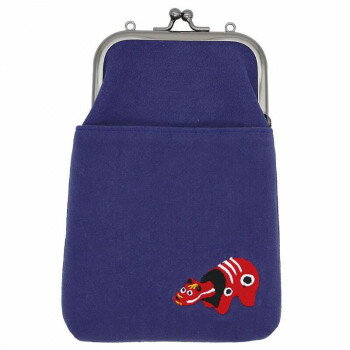 大西賢製販 Ripple×tottua がま口2WAY スマホショルダー 刺繍 赤べこ GA29W-SS05