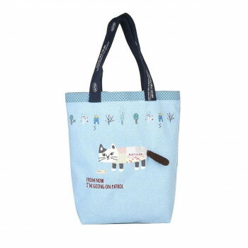 クスグルジャパン ごきげんようマチルダさん トートバッグ ブルー 25-8029