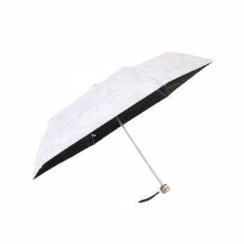 三国 裏黒コーティング晴雨兼用折りたたみ傘 スケッチチューリップ ラベンダー S2517878