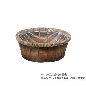 大きめのリムが特徴的ポリエチレン素材とペーパー素材の組み合わせで、カジュアルも上品な雰囲気も自由自在になります。※水濡れや強く擦れた場合など、色落ちや色移りすることがあります。サイズΦ35×14cm個装サイズ：35×35×14cm重量個装重量：440g素材・材質ポリエチレンペーパー生産国中国fk094igrjs