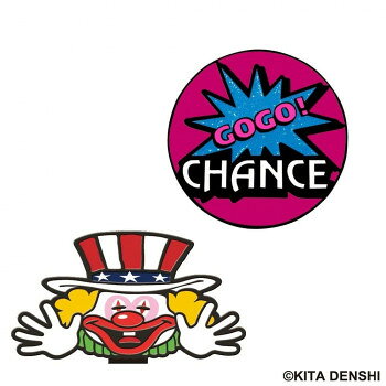 可愛いクリップマーカーBIGサイズでインパクト大!マーカーはラメ仕様のGOGOランプ。グリーン上でもよく目立ちます。ご自分用にはもちろん、コンペ賞品、ギフトにもおすすめです。※商品画像の色合いは実際の商品と差が生じる場合がございます。※商品のデザイン・パッケージ等は予告なく変更になる場合がございます。サイズマーカー:直径約40mm、台座:約50×30mm個装サイズ：10.5×7.8×1cm重量個装重量：30g素材・材質マーカー:鉄、磁石台座:鉄生産国中国fk094igrjs