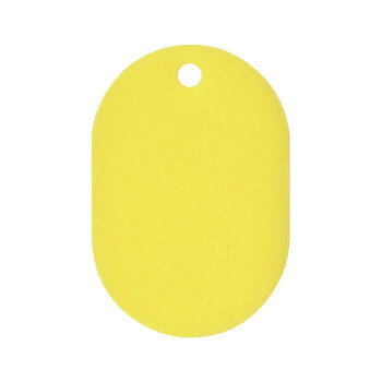 ORIONS　プラスチック番号札(大)　無地　50枚入り　イエロー　NO.16C-Y