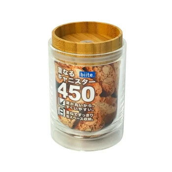 Rakuten - biite 重なるキャニスター バンブー 450ml 807can_b_450