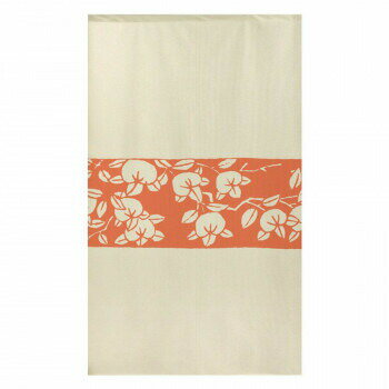 のれん たちばな 桃/ベージュ 約85cm×約150cm (91021)