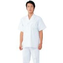 SKP312　White　Wear　男子調理衣半袖綿　4L　ホワイト